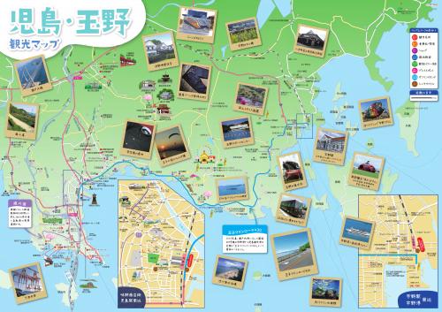 児島玉野観光マップ　表