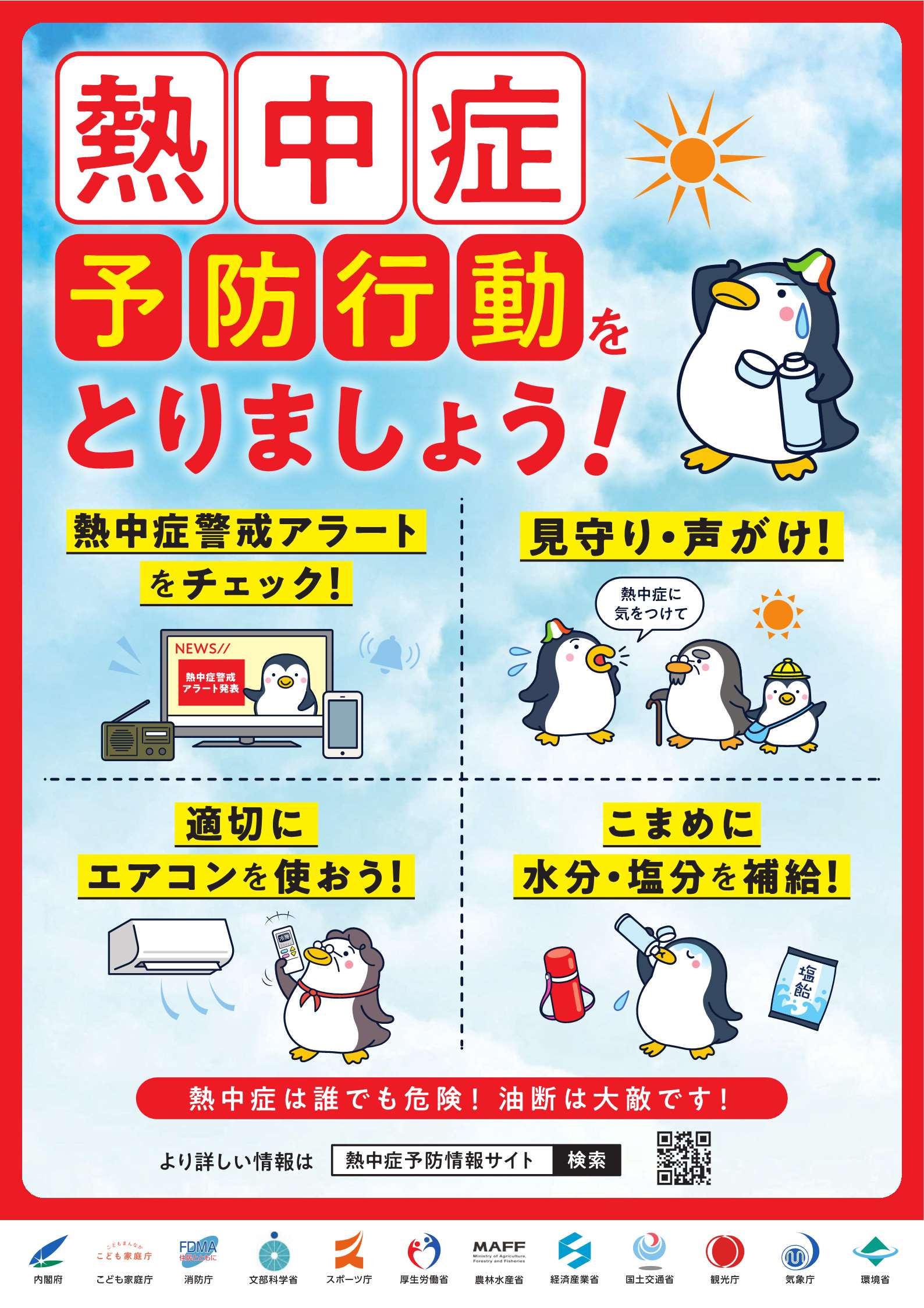 熱中症予防行動ポスター