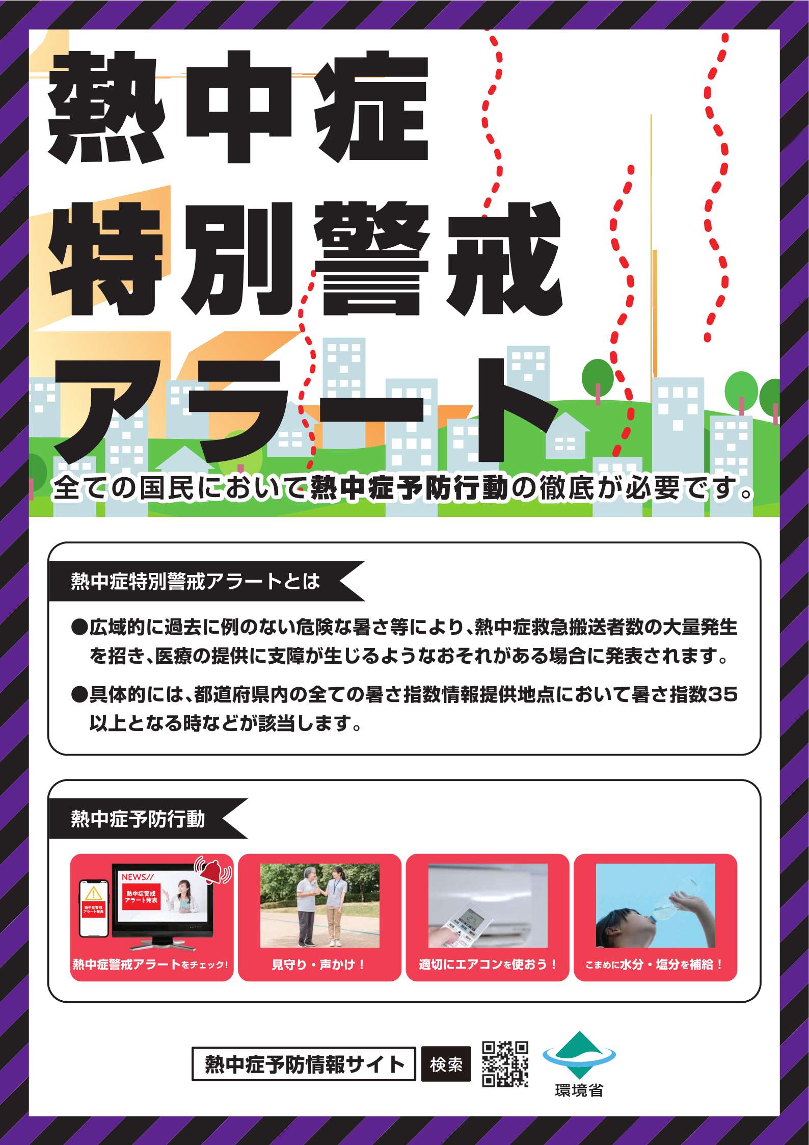 熱中症特別警戒情報（熱中症特別警戒アラート）ポスター