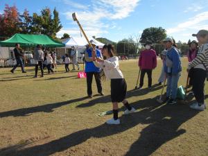 グラウンドゴルフ大会　初心者　こども