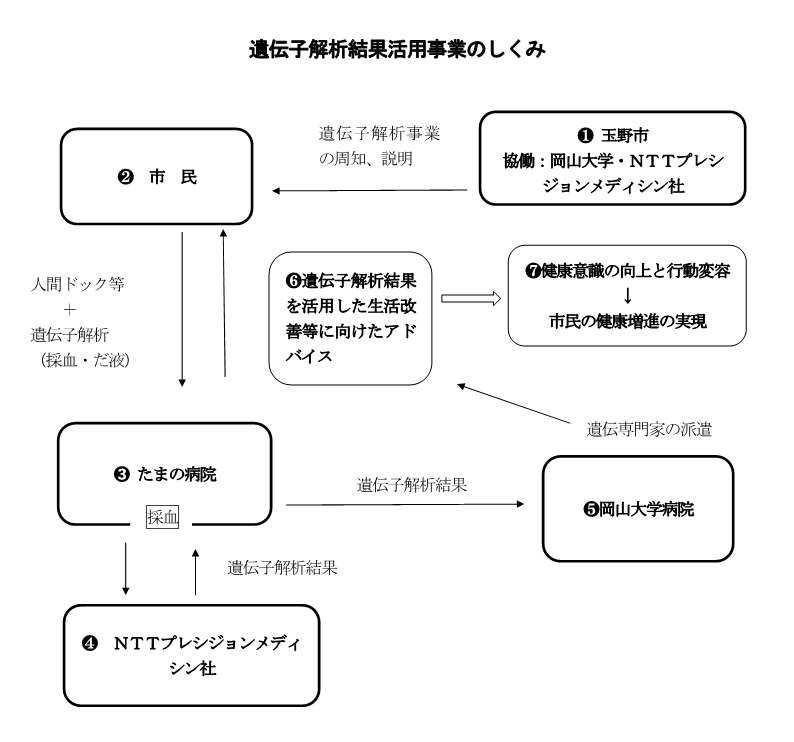 遺伝子解析結果活用事業のしくみ