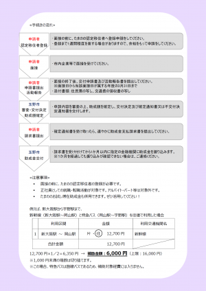 たまのの就職活動助成金チラシp2