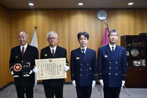 消防庁長官表彰記念写真