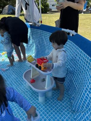 水遊び写真