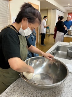 そば打ち教室の様子　参加者実践　まとめ