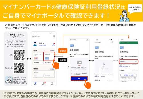 マイナ保険証登録状況確認方法
