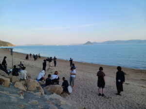 日の出海岸ロケ