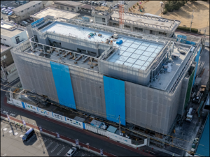 北側上空から見た様子