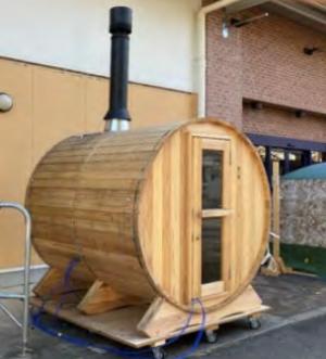バレル型サウナの写真