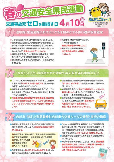 春の交通安全県民運動（裏）