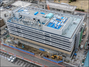 北側上空から見た様子