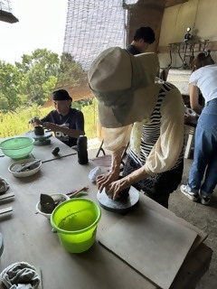 備前焼体験の写真