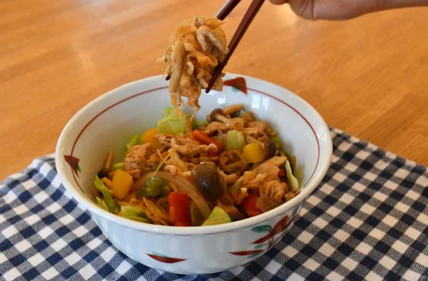 ポークケチャップ丼写真