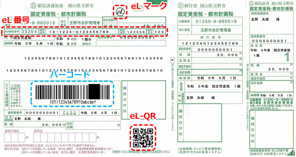 納付書見本（固定資産税）