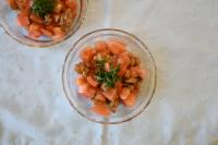たまのレシピ　夏　トマトと納豆のさっぱり和え写真